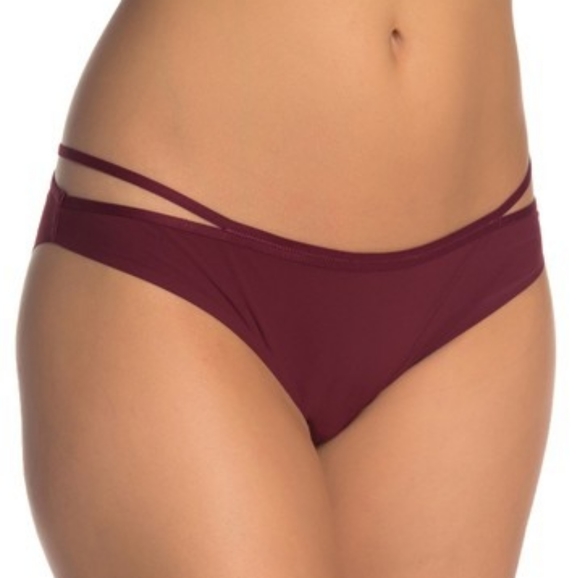 Last 2! FP Zoey Bikini Brief Panty Merlot Red XS - Picture 7 of 10